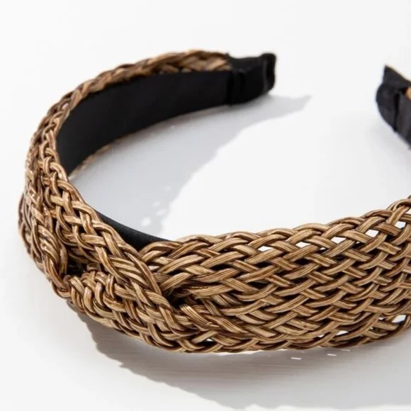 Boho Braided Minimalist Headband - Picture 2 of 6